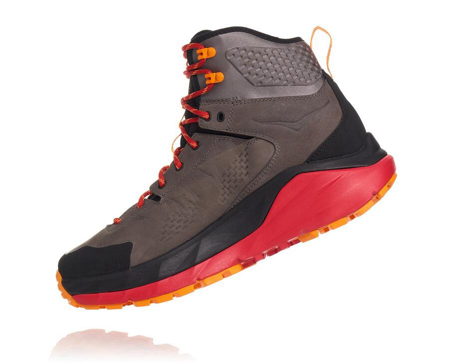 Hoka One One Mens Hiking Boots - Kaha GORE-TEX - Brown/Black - RMWS92508